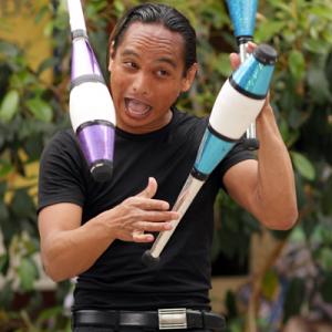 David Kamatoy performs at Seaport Village Buskers Festival