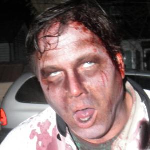 Randy Brown undead on the set of SICK Survive the Night