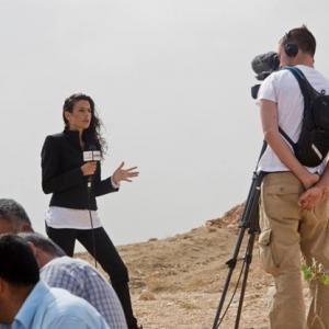 Reporting for CCTV across Kobane at the Turkish Syrian border. October 2014