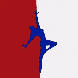 THE DANCER RED WHITE AND BLUE ORIGINAL CREATED IN WINONA MN IN 1974 SINCE THEN CREATED NEW DIMENSIONS ON PHOTOSHOP ORIGINAL NOT FOR SALE