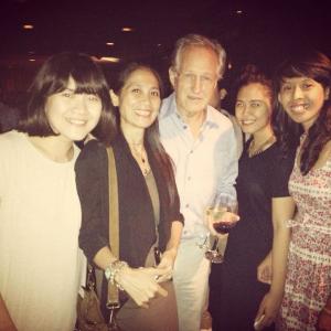 With Mr Michael Mann and the production crew After party for movie Cyber in Jakarta