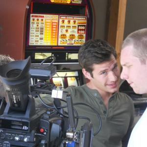 Michael Adam Hamilton on the set of The Trophy