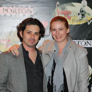 Evan and Kerry Marlowe at the showing of Horror House at the Studio City Film Festival