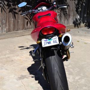 The new personalized license plate for my Triumph Speed Triple!!!