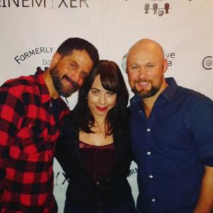 Nyle with her friends, filmmakers Lance R Marshall & James Oxford.
