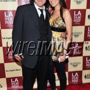 LOS ANGELES, CA - JUNE 21: Actor Carlos Ramirez and Burgandi Phoenix at 'A Better Life' World Premiere Gala Screening during the 2011 Los Angeles Film Festival at Regal Cinemas L.A. LIVE on June 21, 2011 in Los Angeles, California