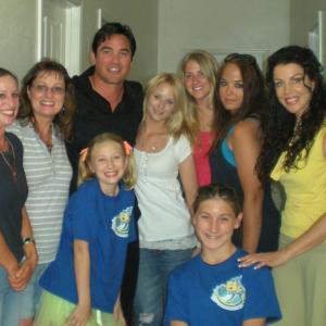 on set of Dirty Little Trick a Brian Skiba film with Dean Cain Kim Rini and other actors on set that day