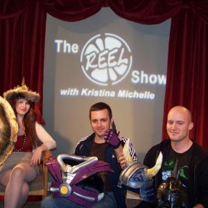 Kristina Michelle with Filmmakers Joe and Nick Fiorella on The Reel Show SciFi Special