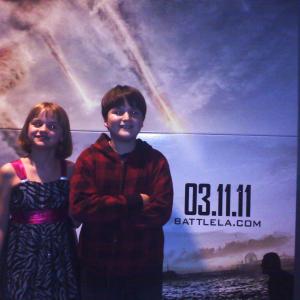 Joseph with Joey King at the Battle of LA opening
