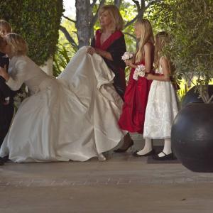 Still of Jennie Garth, Conrad Bluth and Riley Thomas Stewart in A Christmas Wedding Tail (2011)