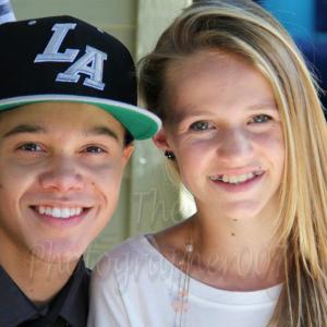 Lauren Suthers and Dana Vaughns from IM5 Band at the Family Day LA The TJ Martell Foundation CBS Studios
