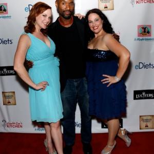 Director James Parris with 2 Hopeful SPinsters Heather Olt and Dellany Peace