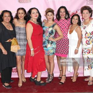 Santana Dempsey and Cast of Real Women Have Curves opening night.