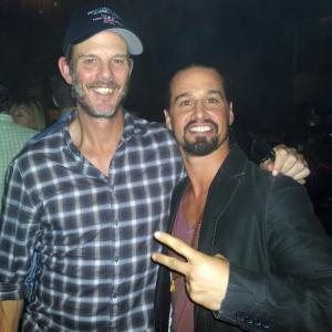 Peter Berg Director and Sancho MartinLead Movement Actor Dancer behind the scenes Discover Card Freeze It National Commercial Campaign