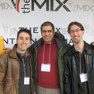 with Jonathan Schwartz and Michel Aboudib at The MIX International Short Film Festival in Richmond VA