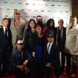 Maile and the Cast at the LA Filmmakers 12132013
