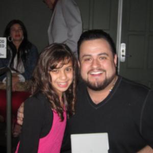 Maile with Producer RF Rodriguez at the Private Screening of Pardon