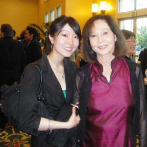 Christina July Kim with Nancy Kwan at the 2010 American International Film Festival