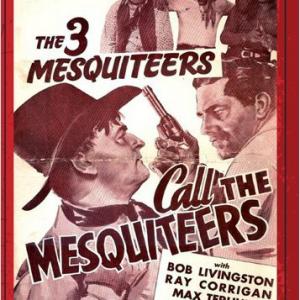 Ray Corrigan, Robert Livingston and Max Terhune in Call the Mesquiteers (1938)