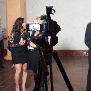 Melissa Dixon during an interview at the Redeption Of The Heart movie premiere