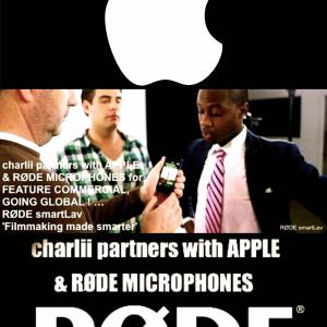 charlii partners with APPLE  RDE MICROPHONES for FEATURE COMMERCIAL GOING GLOBAL ! httpswwwyoutubecomwatch?vP2RIFZOGMZolistPL743D4FAD16B2620Findex2
