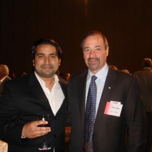 Ken Georgetti President of the Canadian Labour Congress and Ronnie Banerjee