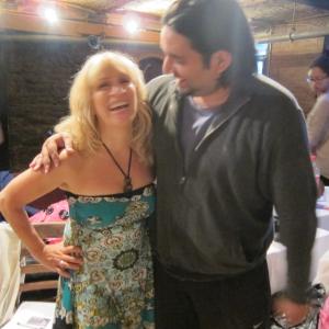 Dianne Wesley (#4 Top Billboard Recording Artist 2010) and Ronnie Banerjee on the set of Night Bird