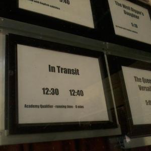 In Transit, produced by Ronnie Banerjee et al., became a 2013 Academy Awards qualifier and was eligible for an Oscar nomination consideration in the category of Best Live Action Short.
