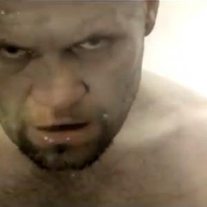 Still of Colin burt Vidler boxing in a music video