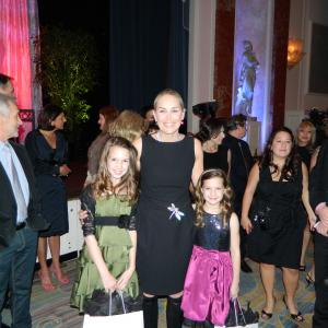 Sharon Stone, Oliva Shea and Allie Shea at the AARP Movies For Grownups Awards 2012.