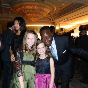 Oliver Litondo Oliva Shea and Allie Shea at the AARP Movies For Grownups Awards