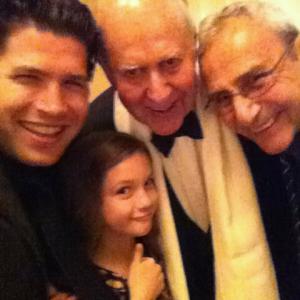 Olivia Shea with Carl Reiner and Sam Feuer at the Satellite Awards 2011