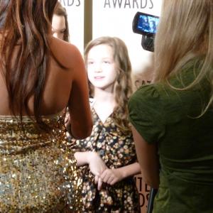 Olivia Shea on the Red Carpet at the 2011 Satellite Awards