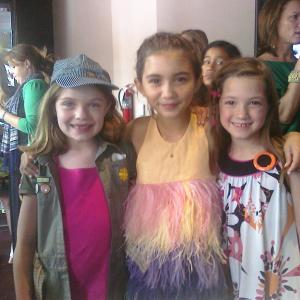 Olivia Shea with Madison Moellers and Rowan Blanchard at the Spy Kids 4D premiere
