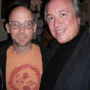 Composer Moby with film director Rick McKay, at NYC's Players' Club where both performed in The Moth's new show, 