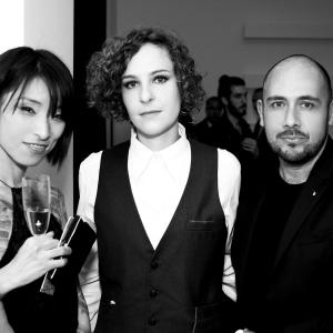 EYE Film Premiere, Paris. From Left to right (Chihiro Kawamura, Gretchen Siss, Hector Giraldo.)