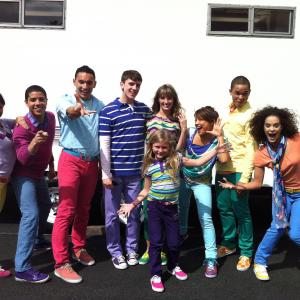 On the set of Fresh Beat Bandwith fellow dancers and friends!