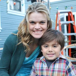 Anthony with Missi Pyle on the set of Prodigy Bully
