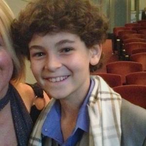 Kim Ashdown with David Mazouz at the World Premiere of Foxs Touch