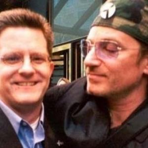 Lance A Schart and Bono (U2), Chicago, IL