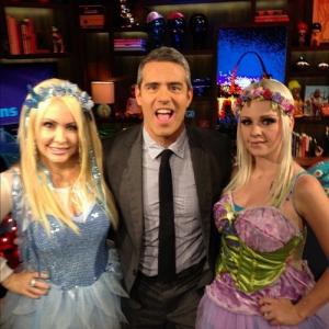 Bon and Whitney with Andy Cohen on WWHL