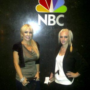 Bonnie and Whitney at NBC Studios Los Angeles