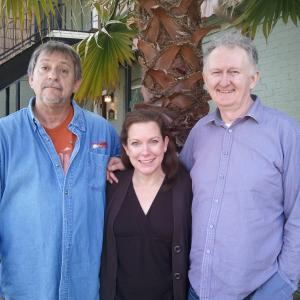 Peggy Schott with acting coaches Stephen Bridgewater and Gerry Grennell.