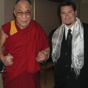 Tony Rowell and The Dalai Lama at the Light of Truth Awards in Washington DC