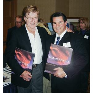 Tony Rowell and Robert Redford at the Rowell Award VIP party in San Francisco