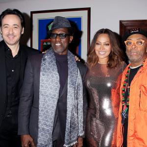 John Cusack, Spike Lee, Wesley Snipes and La La Anthony at event of Chi-Raq (2015)