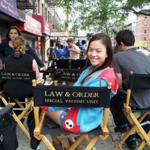 On location for Law & Order: SVU [2011, Blood Brothers]