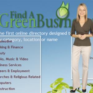 Screen shot of Jodie Shultz as host of Find a Green Business.