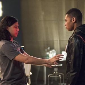 Still of Franz Drameh and Carlos Valdes in The Flash 2014
