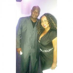 Kimberly D. Worthy with Actor Tommy Ford
